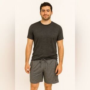 Apana Men’s Gray Athletic Training Shorts Size M